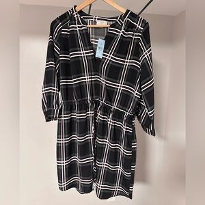 LOFT - Large Petite Plaid Dress - NWT